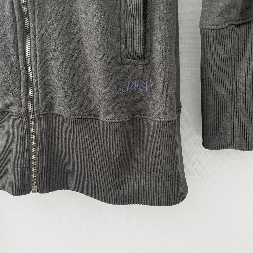 BURTON WB Minx Fleece Full Zip Up S Hooded Jacket Layer Snowboarding Après Ski - Picture 4 of 10